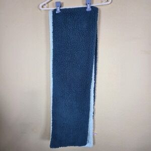 JUSTICE Brand Girls SCARF Teal blue solid sherpa soft thick warm winter 70×10in